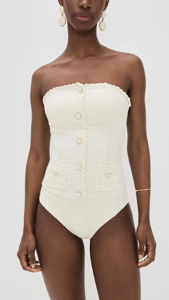 SIMKHAI Natalie Strapless One Piece 1