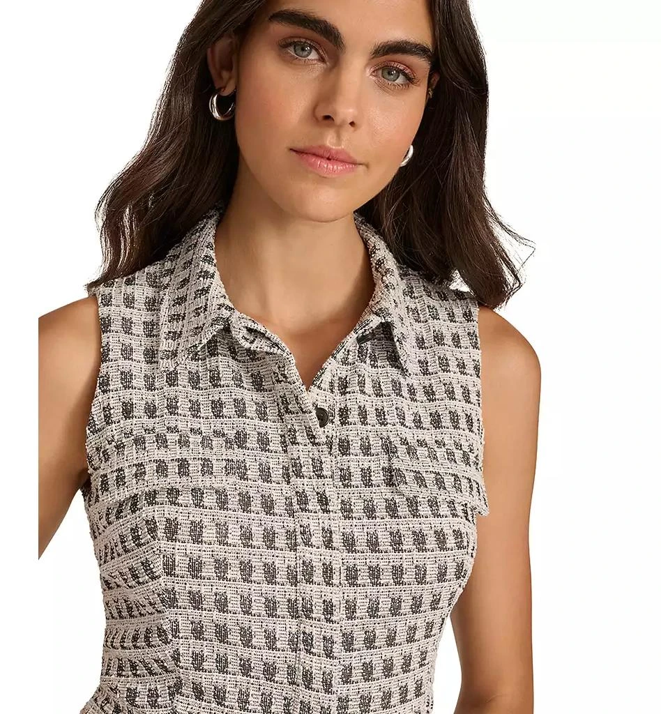 Calvin Klein Women's Tweed Button-Front Jacket Dress 6