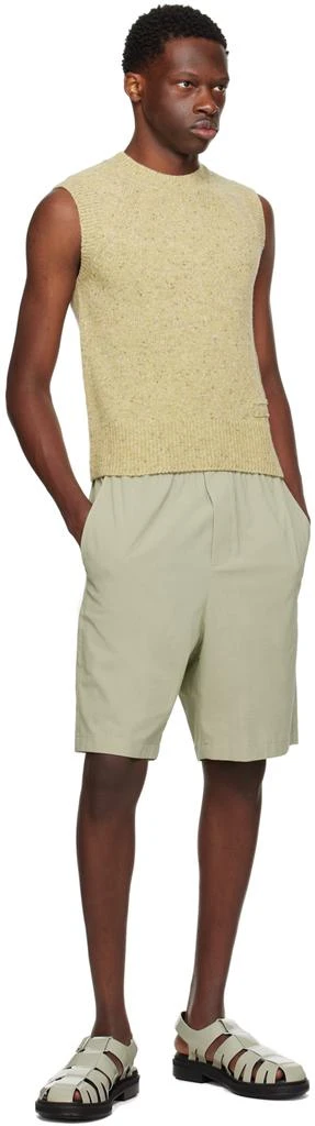 AMI Khaki Embroidered Vest 4