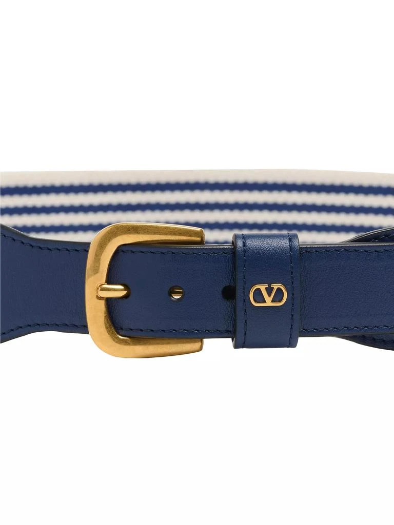 Valentino VLogo Signature Belt in Ribbon and Calfskin 35MM 4