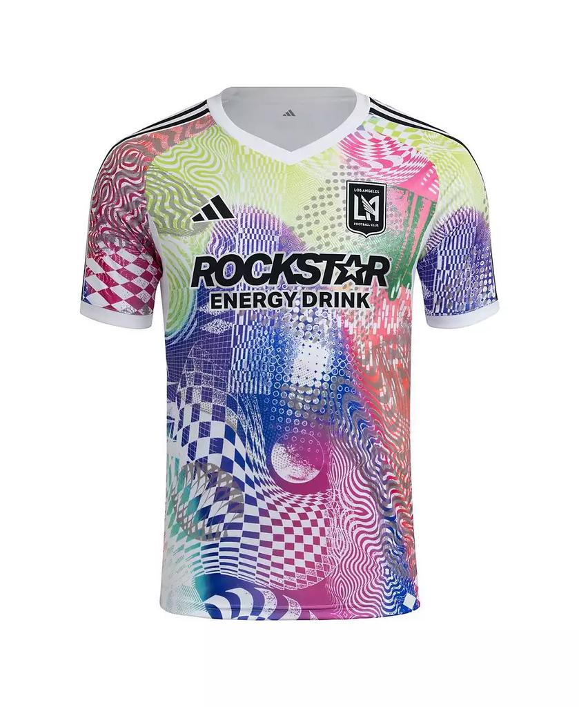 Adidas Men
s White LAFC 2025 Pride Pre-Match Jersey