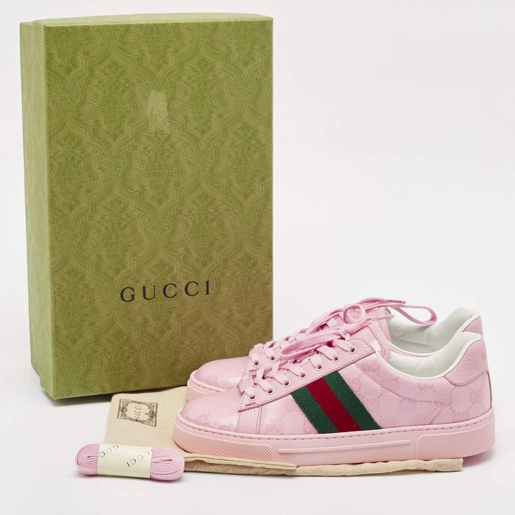 Gucci Gucci Pink GG Crystal Canvas Ace Sneakers Size 36 9