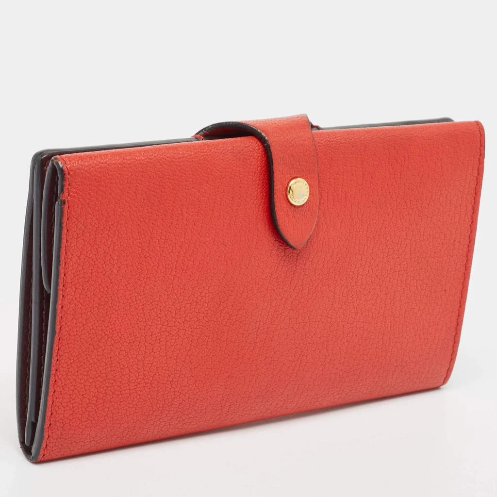 Burberry Burberry Red Leather Harlow Continental Wallet 5