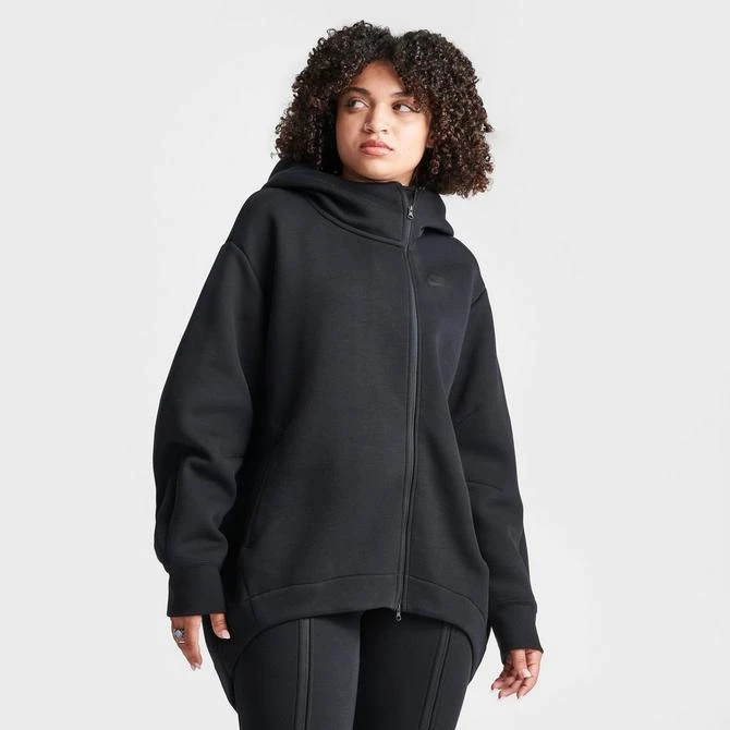 NIKE Women's Nike Sportswear Tech Fleece Oversized Cape Full-Zip Hoodie 3
