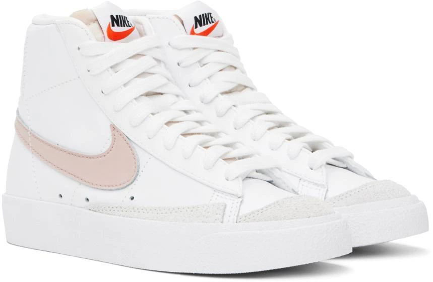 NIKE White Blazer Mid 
77 Sneakers 4