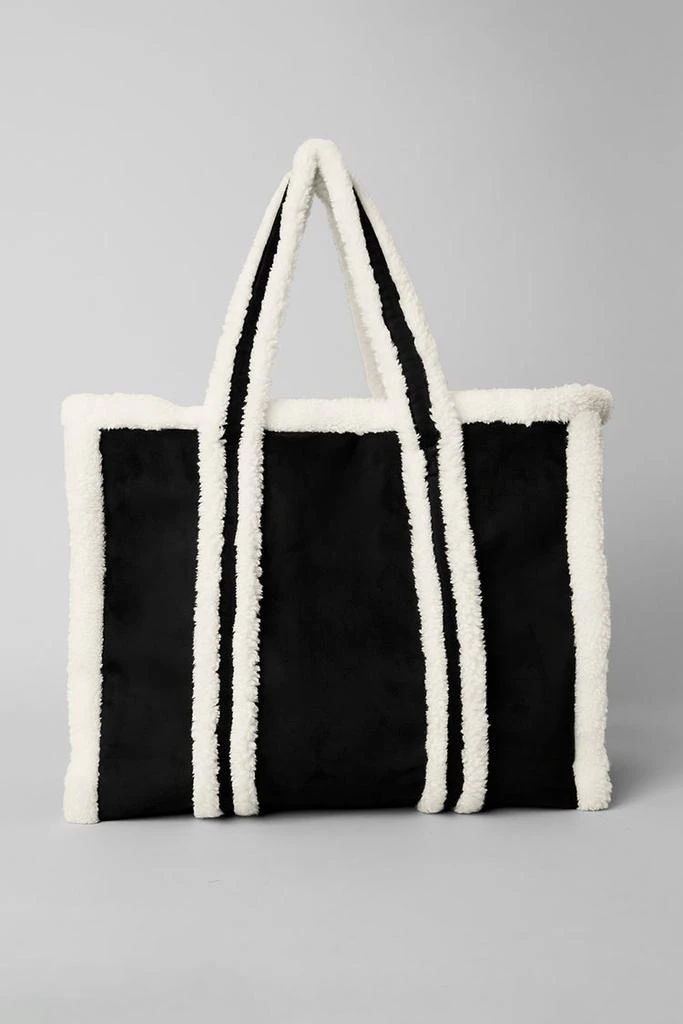 Alo Winterfun Tote Bag - Black/Ivory 2