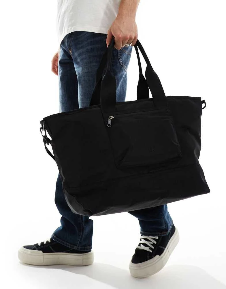 Calvin Klein Calvin Klein Jeans large nylon tote bag in black 1