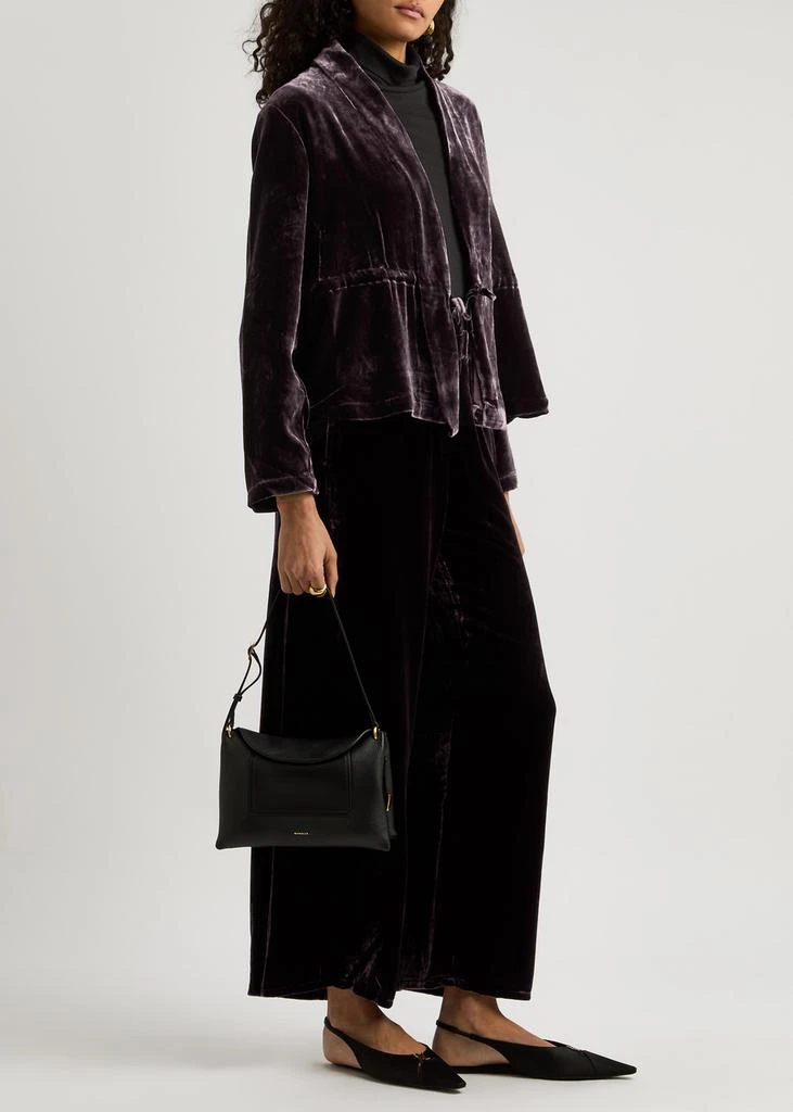 Eileen Fisher Velvet tie-front jacket 5