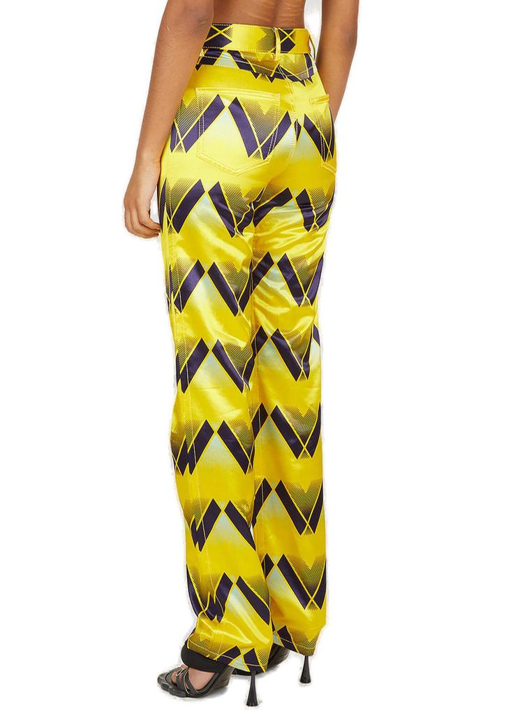 Meryll Rogge Meryll Rogge Graphic-Printed Satin Pants