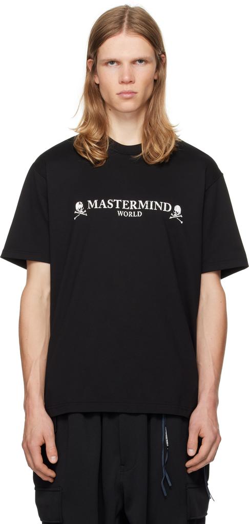 mastermind WORLD Black Logo T-shirt