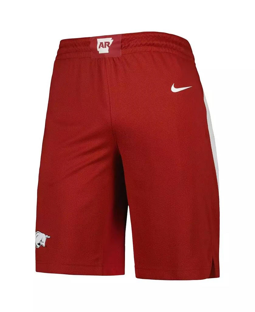 NIKE Men's Crimson Arkansas Razorbacks Replica Team Basketball Shorts 3