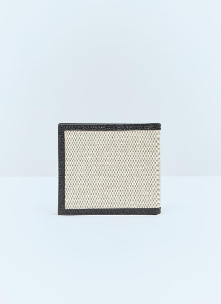 Thom Browne Cotton Canvas Leather Bi-Fold Wallet