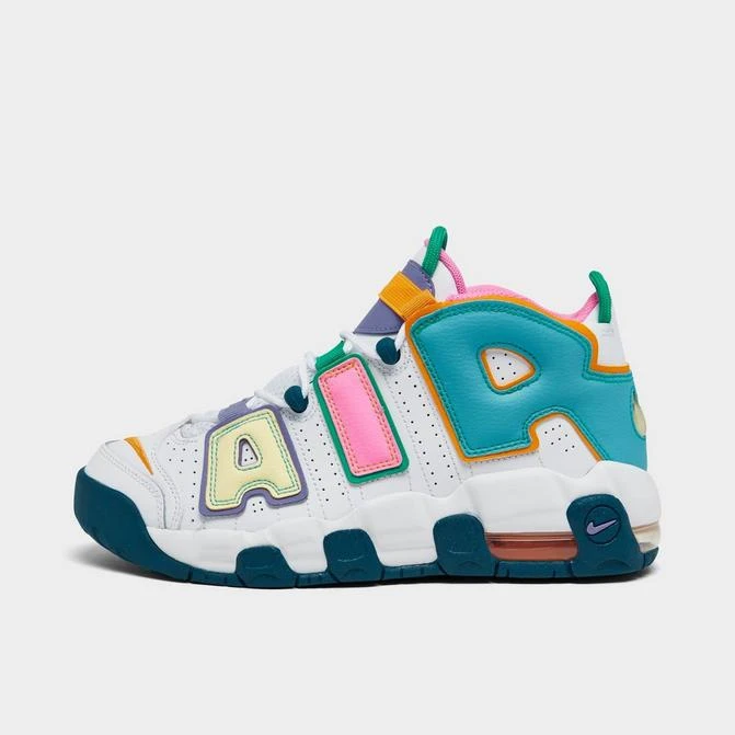 NIKE Big Kids' Nike Air More Uptempo Basketball Shoes 1