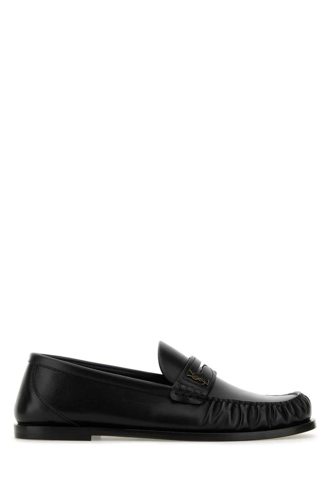 Yves Saint Laurent Black Leather Loafers 2