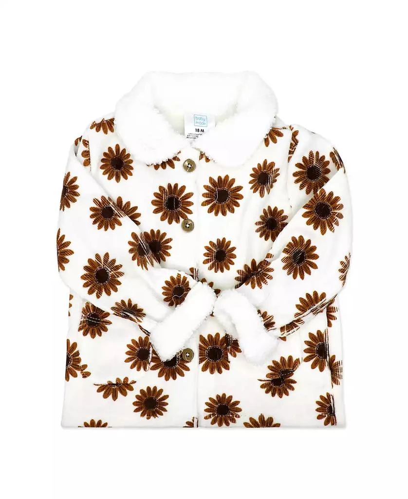 Baby Mode Baby Girls
 Wildflower Short-Sleeve Bodysuit, Jacket and Pants, 3-Piece Set 3