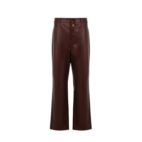 AERON Georgia straight leather trousers 1