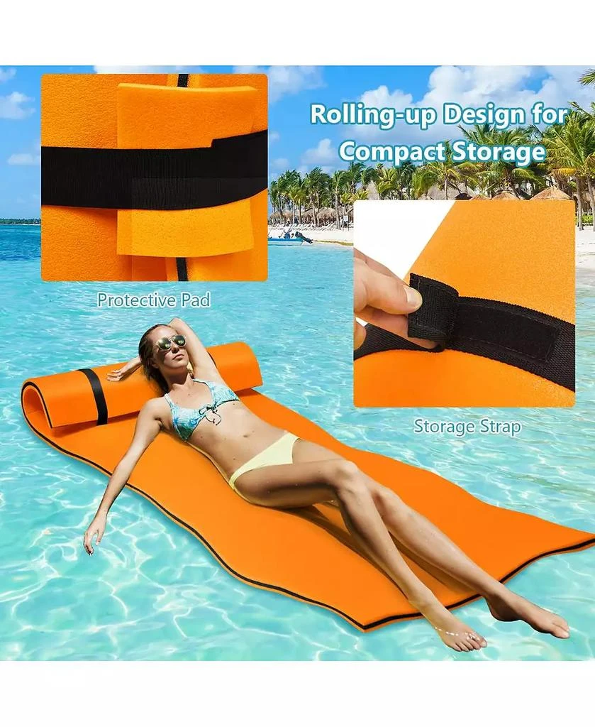 SKONYON 3-Layer Relaxing Tear-proof Water Mat 10