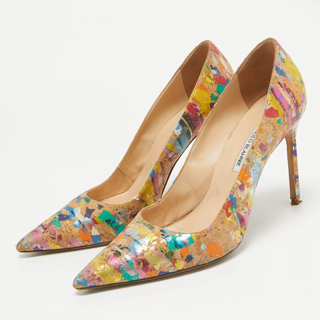 Manolo Blahnik Manolo Blahnik Multicolor Cork BB Pumps Size 42 2