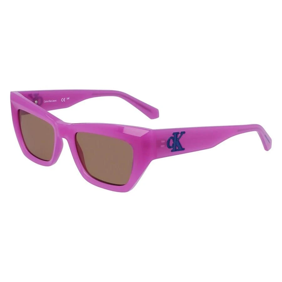 Shop Off-White Sunglasses Square Full Rim, Shiny Pink Frame  display picture 2