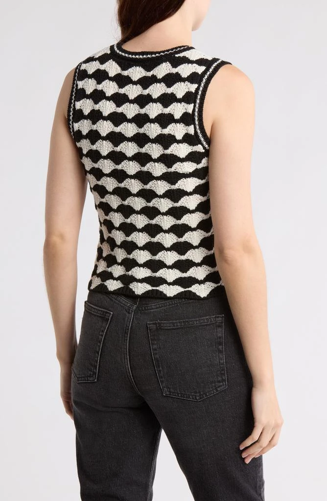 Blu Pepper Scallop Knit Top 2