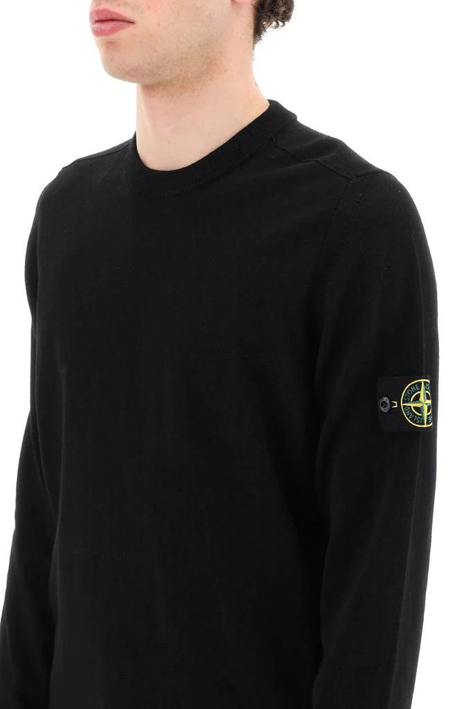 STONE ISLAND raw cotton sweater 4