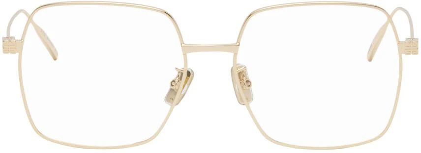 Givenchy Gold Square Glasses 1