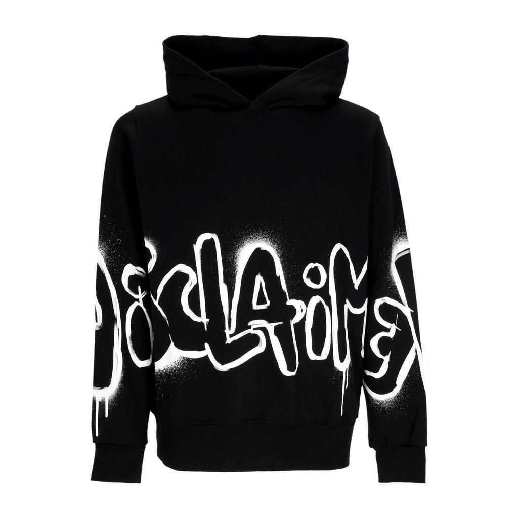 Disclaimer Men's Lightweight Hooded Sweatshirt Big Logo Hoodie Black