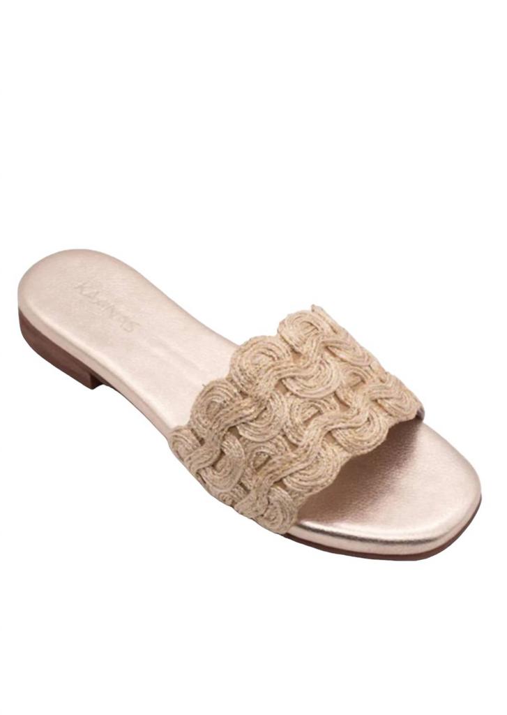 Kaanas Women's Nash Sandal In Gold