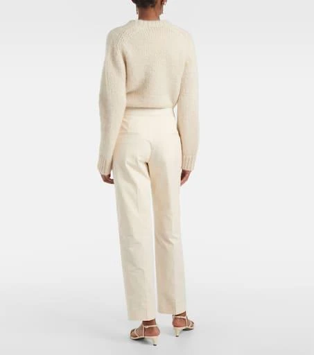 Jil Sander Cropped cotton straight pants 3