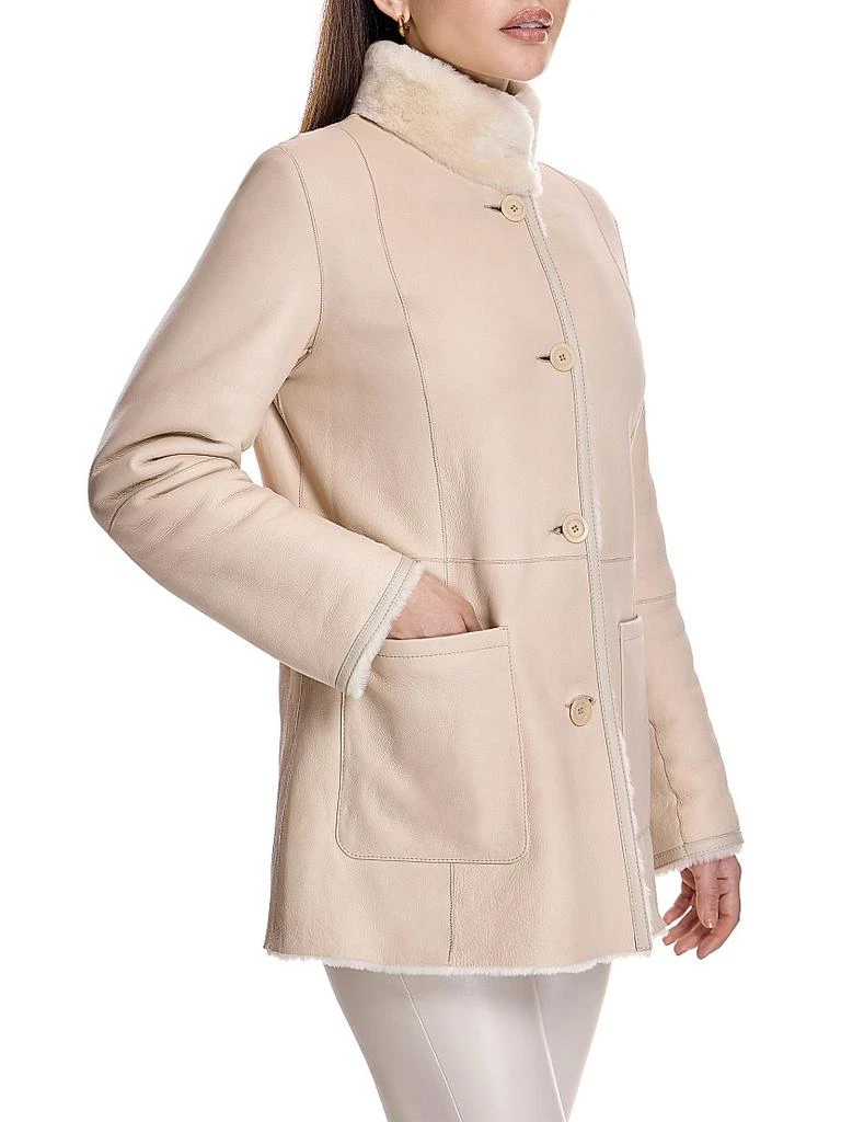 The Fur Salon Shearling-Lined Leather Jacket 4