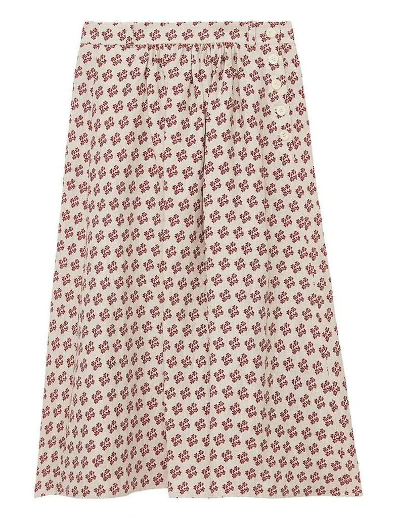 INES DE LA FRESSANGE PARIS Alix skirt in linen 1