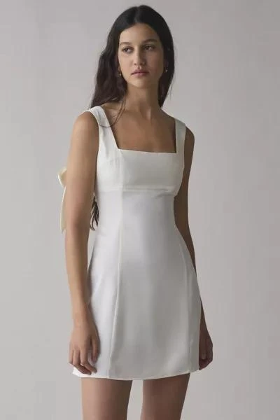 Urban Outfitters UO Bri Double Bow Satin Mini Dress 3