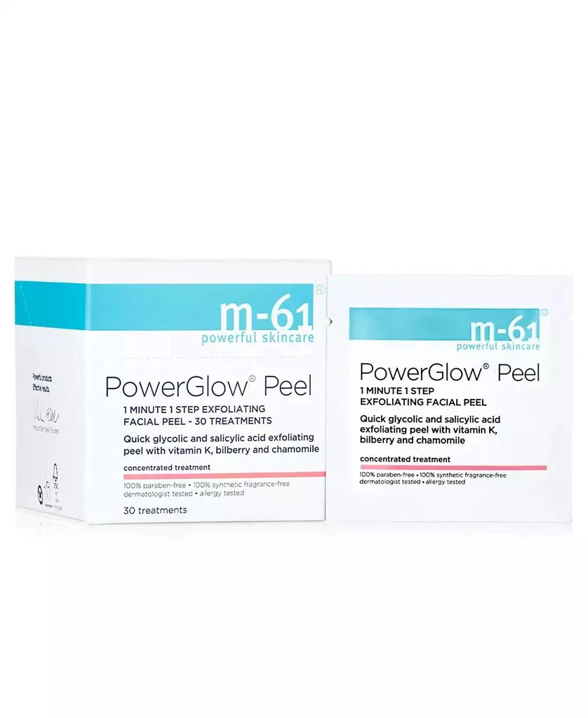 M-61 PowerGlow Peel 1 Minute 1 Step Exfoliating Facial Peel, 30 treatments 1
