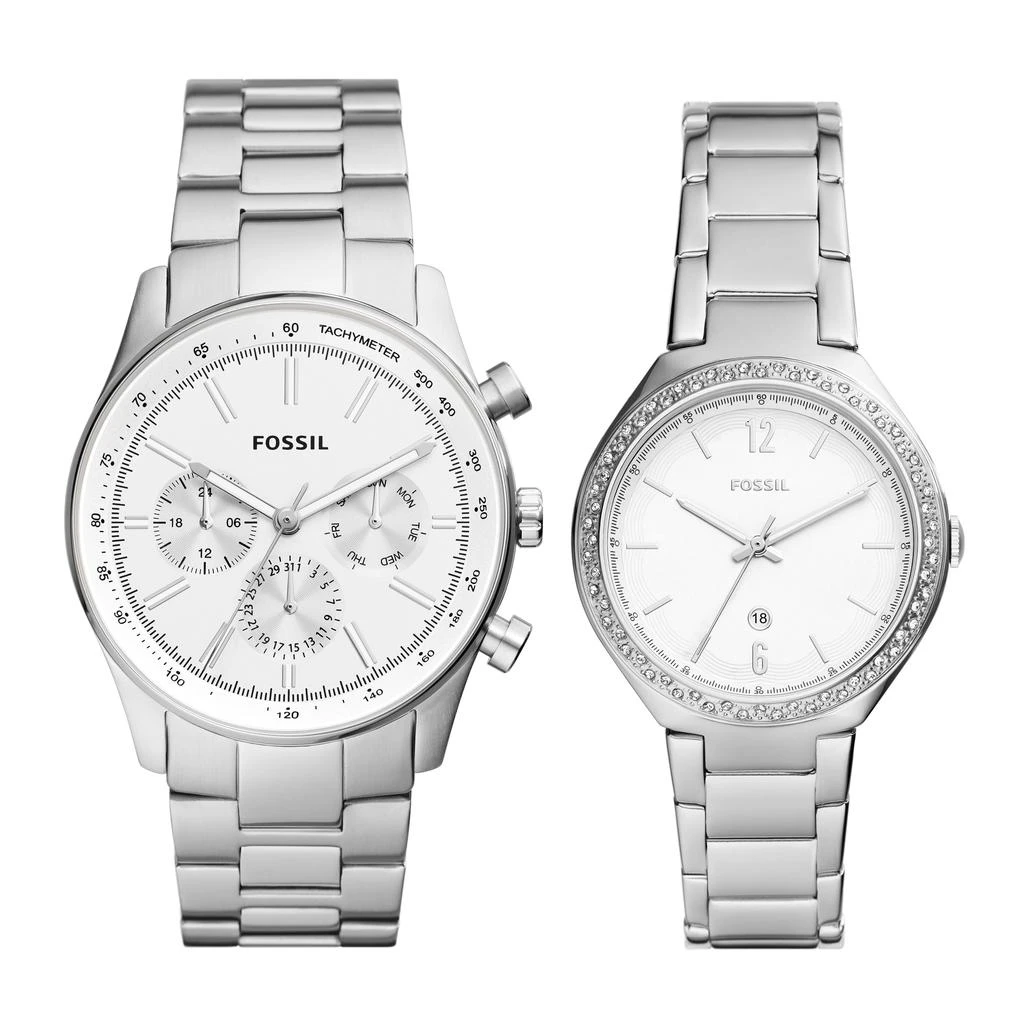 Fossil Men's His and Hers Multifunction, Stainless Steel Watch 1