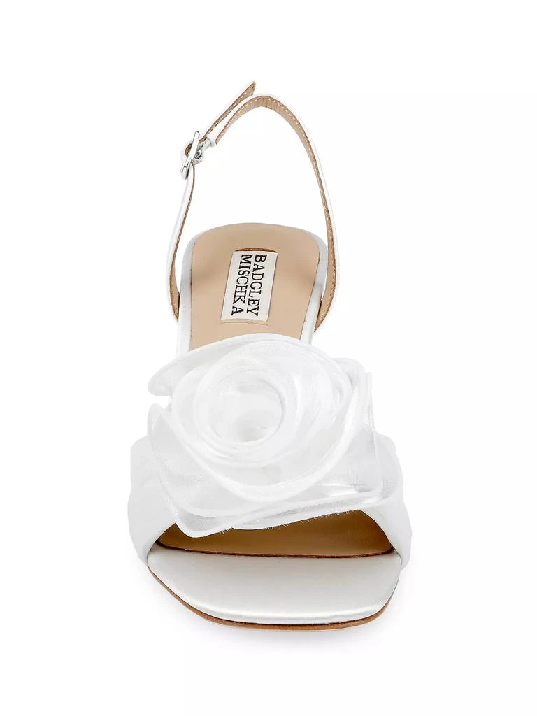 Badgley Mischka Dora 65MM Satin Sandals 4