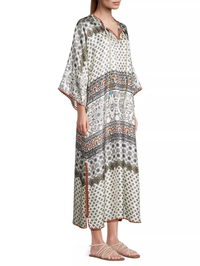 Johnny Was Corey Silk Shift Maxi Dress 4