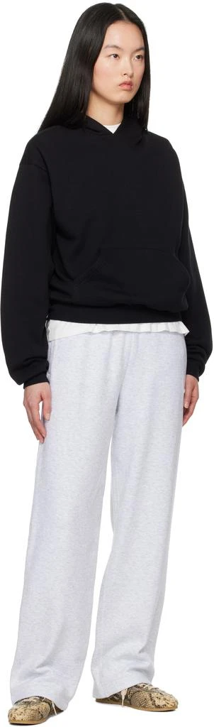 SKIMS Black Cotton Fleece Classic Hoodie 4