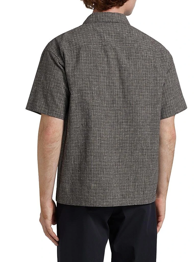 FRAME Cotton & Linen Button-Front Shirt 5