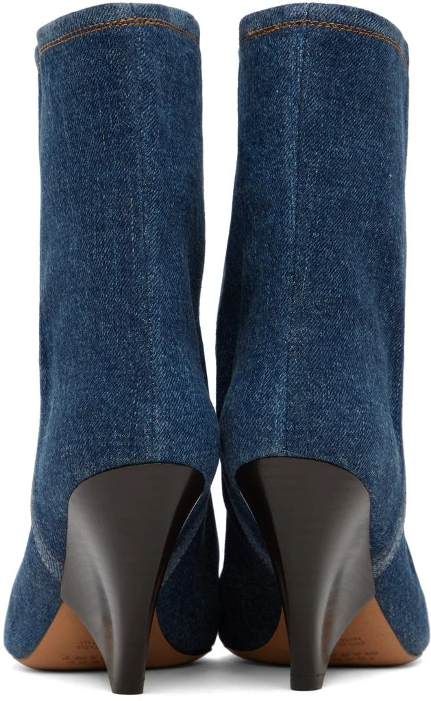 Isabel Marant Blue Miyako Denim Boots 2