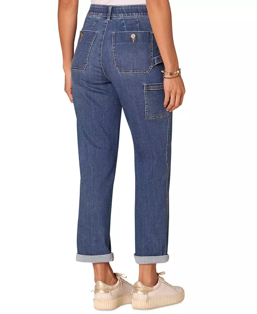 Democracy Petite "Ab" Solution High-Rise Roll-Cuff Jeans 3