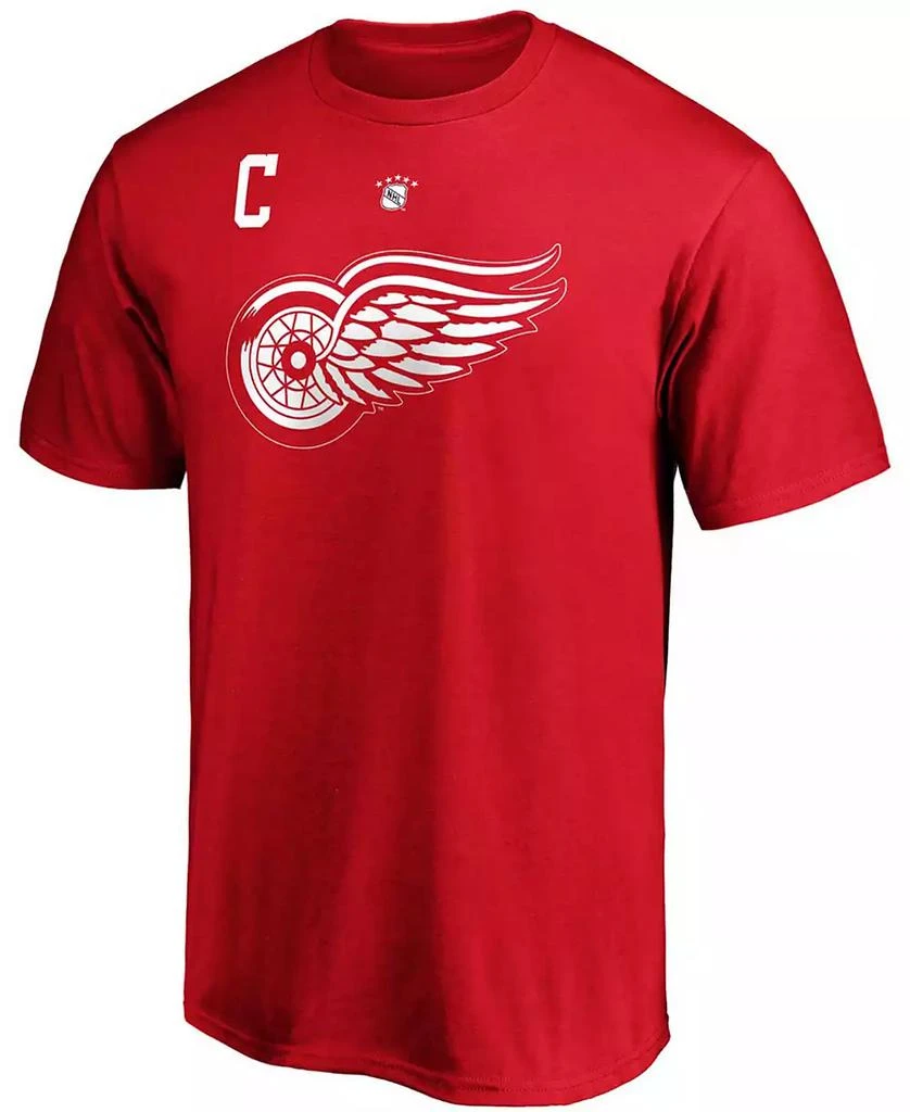 Fanatics Men's Ted Lindsay Red Detroit Red Wings Authentic Stack Retired Player Name and Number T-shirt 2
