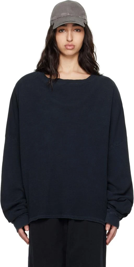 GREG ROSS Black Shoulder Pad Thermal Long Sleeve T-shirt 1