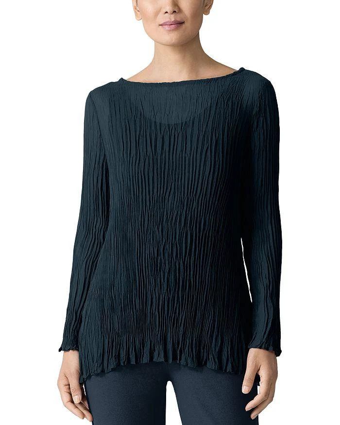 Eileen Fisher Bateau Neck Tunic Sweater 1