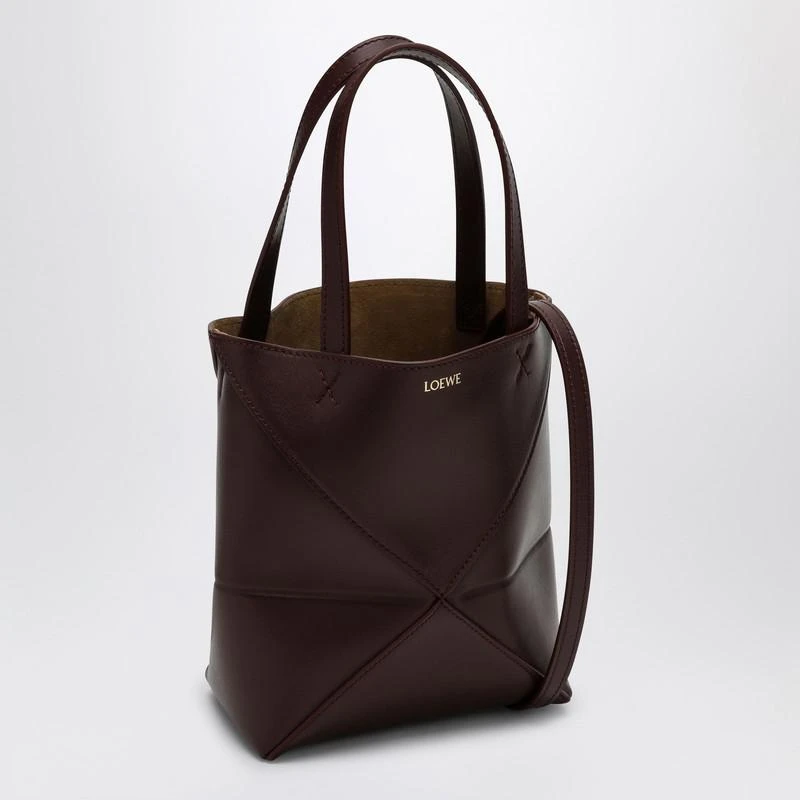 Loewe Mini Puzzle Fold Bag Dark Burgundy 3