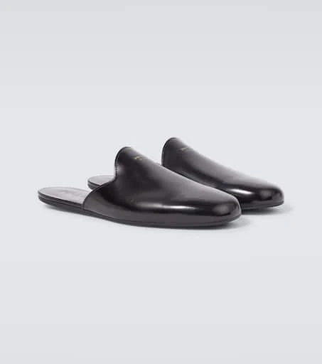 Prada Brushed leather mules 5