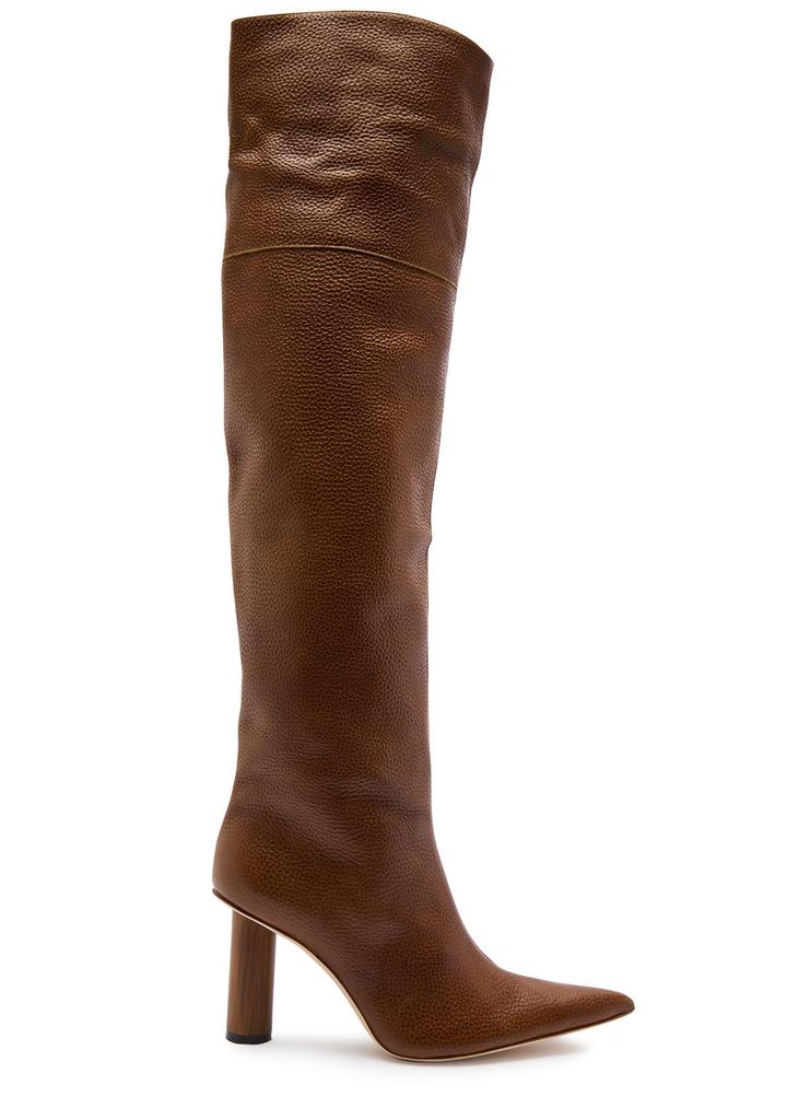 A.W.A.K.E MODE Maya 90 leather over-the-knee boots
