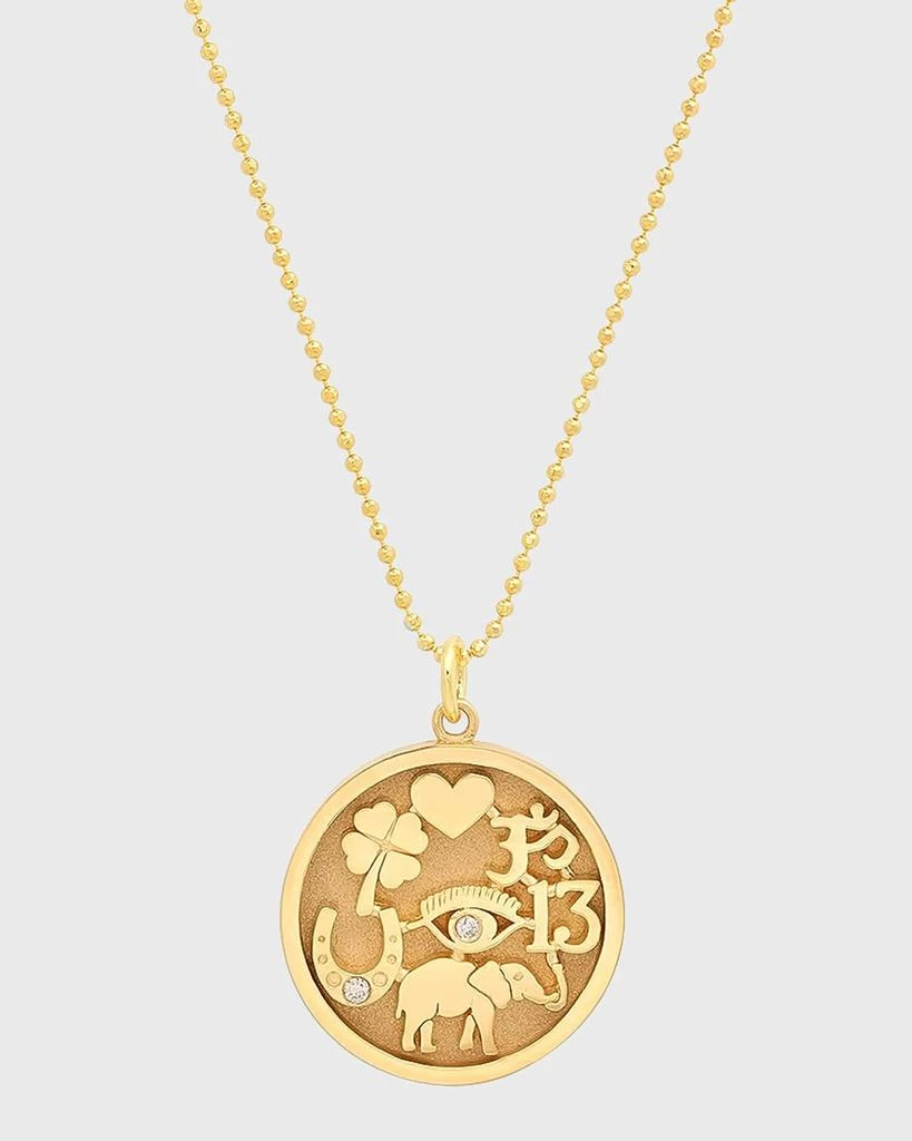 Jennifer Meyer Good Luck 18K Gold Necklace