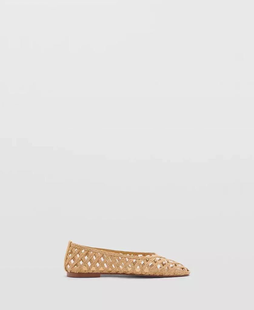 Mango Women's Natural Fiber Ballerinas Shoes 5