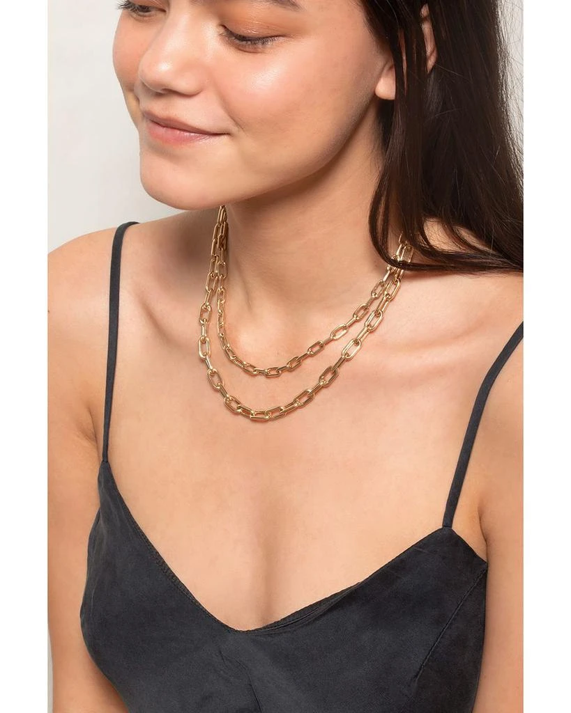 Adina Reyter 14K Yellow Gold Oval Link Collar Necklace, 16" 2