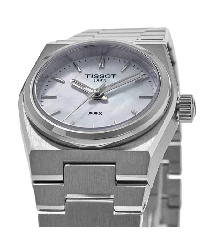 Tissot Tissot PRX Quartz 25mm Mother of Pearl Dial Steel Women's Watch T137.010.11.111.00 2